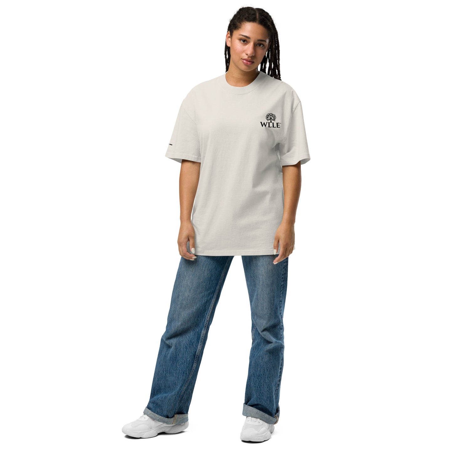 WLLE Save a Seat for a Sister Oversized Embroidered T-Shirt
