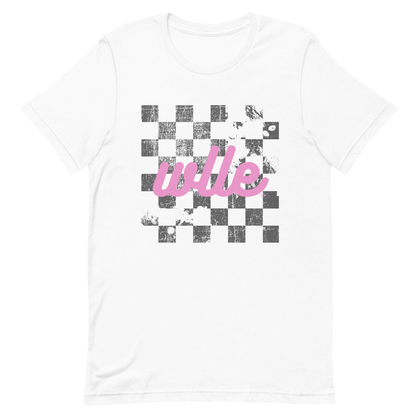 WLLE Distressed Checkered Unisex T-Shirt