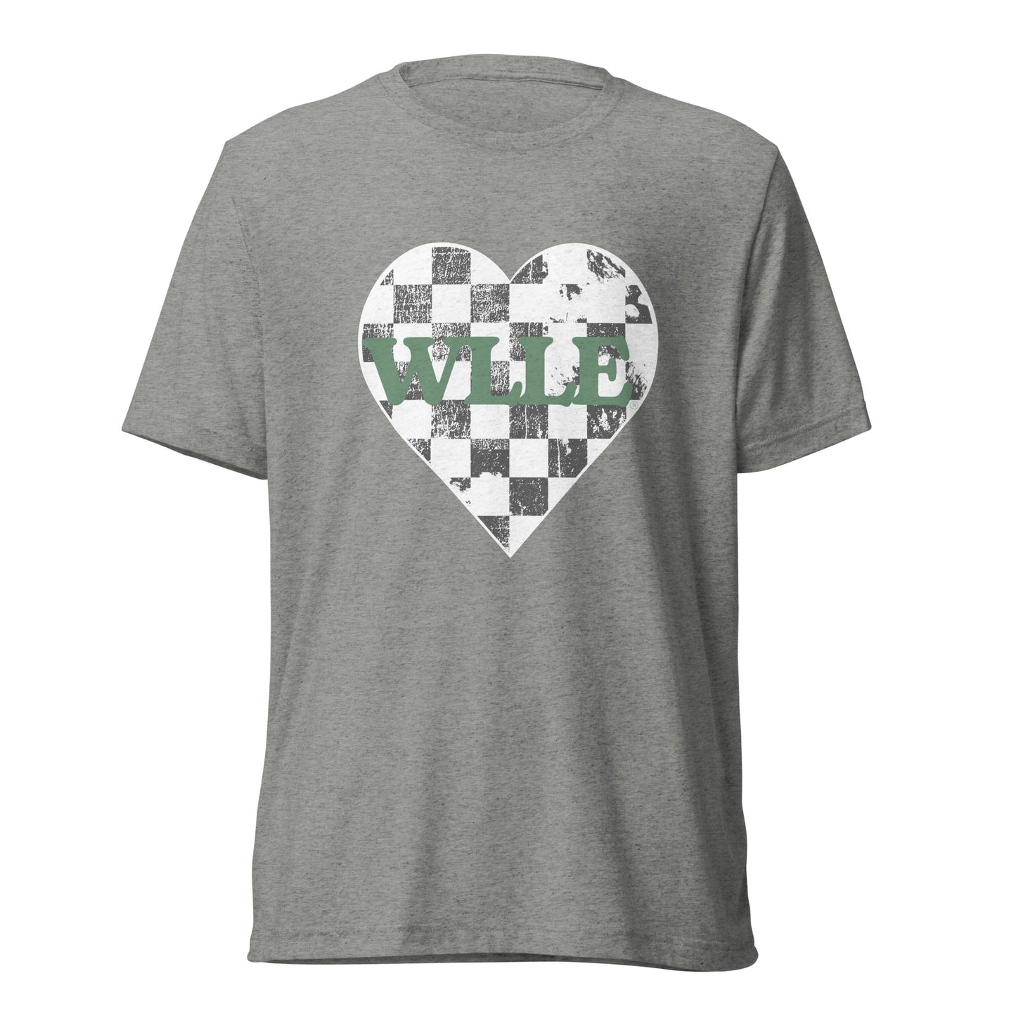 WLLE Checker Heart Short Sleeve T-Shirt